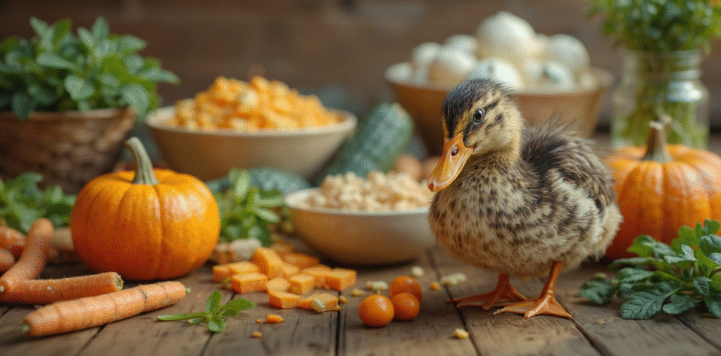 Do ducks eat vegetables