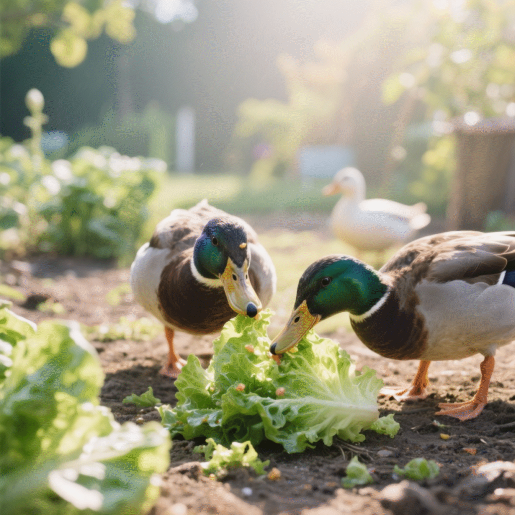 can ducks eat lettuce